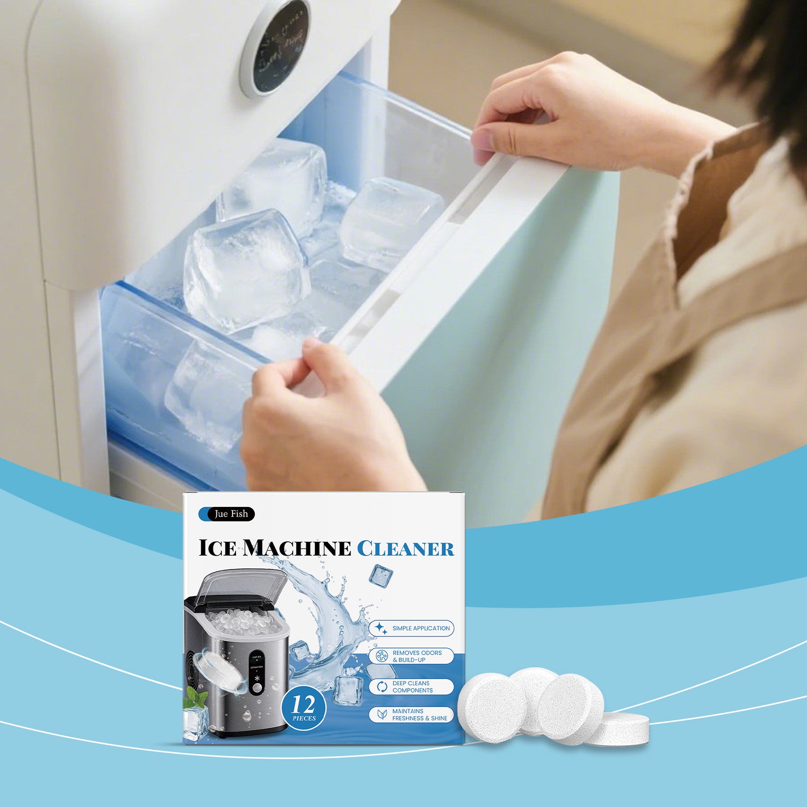 Machine à glace feuille de décapage 12pcs1box