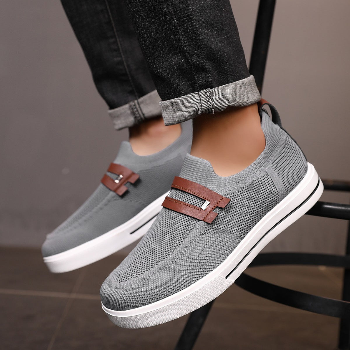 Chaussure casual respirante d'été homme doux élastique Mesh léger