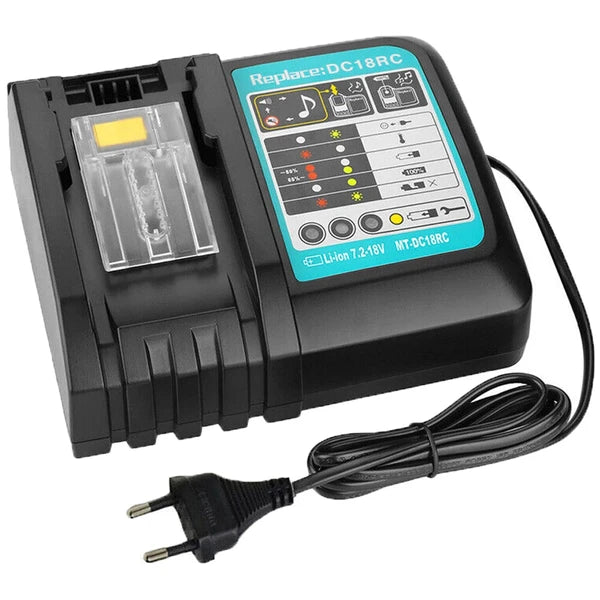 Chargeur DC18RC pour Makita Chargeur rapide 18V Li-Ion 14.4-18V Batterie nouvelle