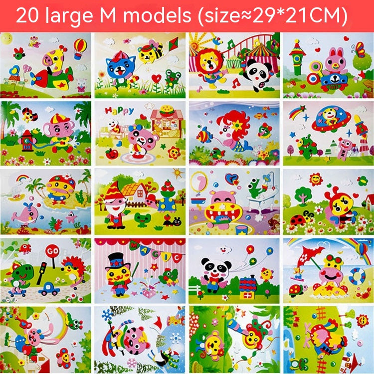 Stickers 3D imprimé créatif pour enfants