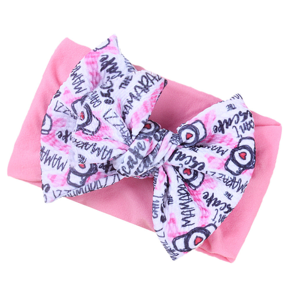 Mode Enfants Double couche imprimé Bow Bandana