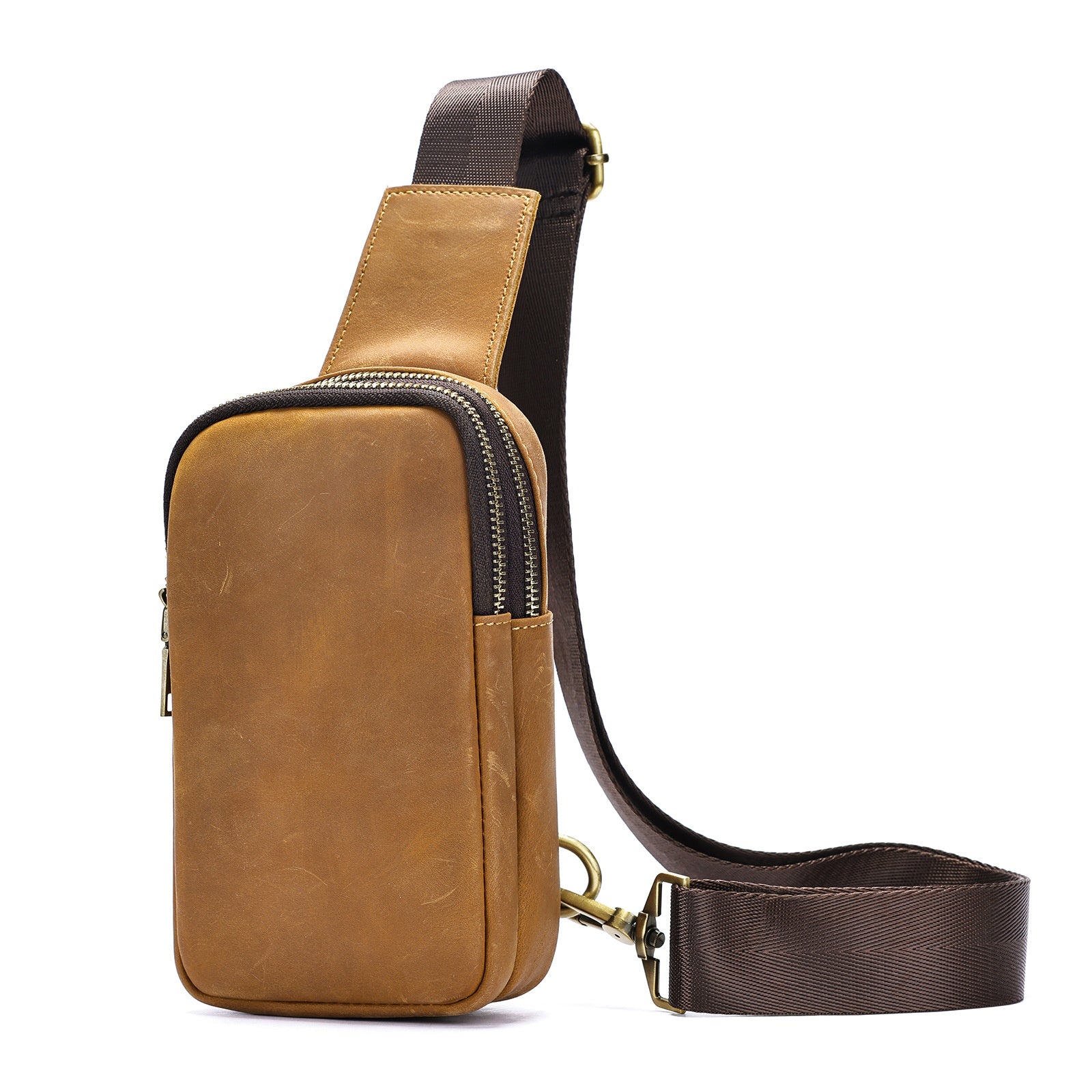 Sac de poitrine vertical pour hommes rétro occasionnel