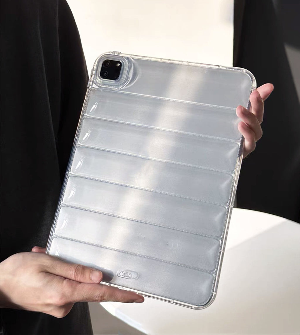 Coussin d'air de 10,9 pouces vers le bas transparent tout inclus silicone anti-chute Shell