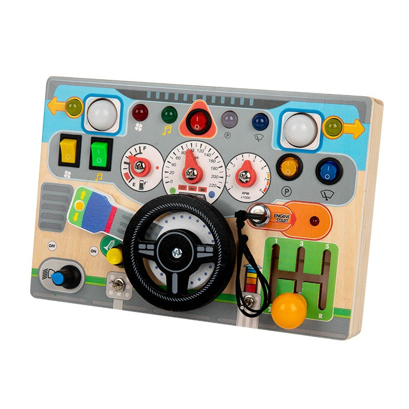 Simulation volant LED Light Busy Board Jouet éducatif
