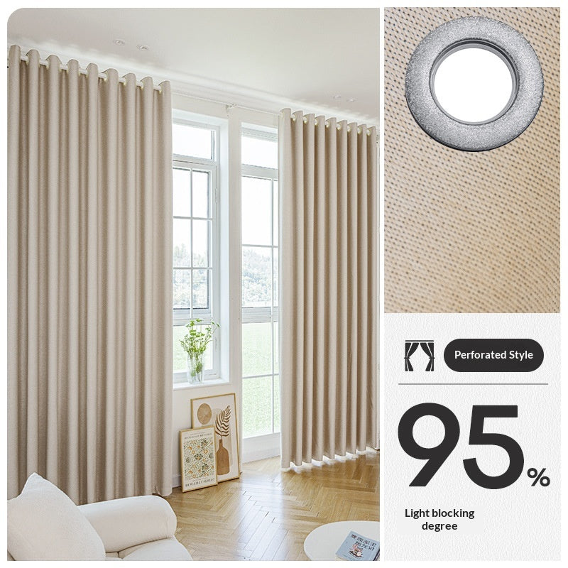 Installation sans percement haute précision noir sans rideau avec tige
