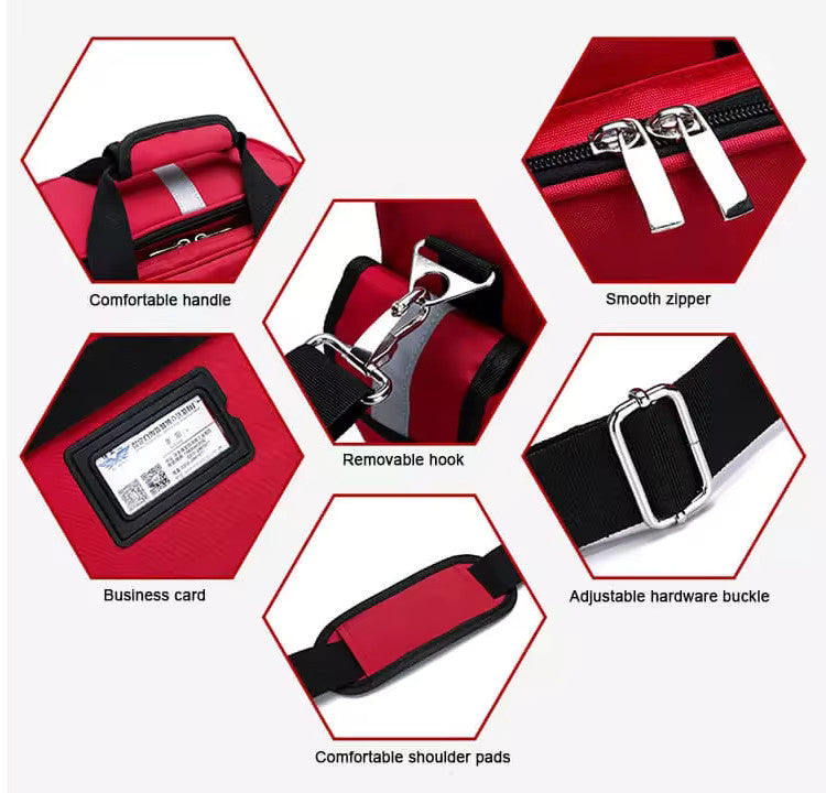 Trousse de premiers soins vide Sac de stockage de médicaments de grande capacité Boîte médicale d'urgence