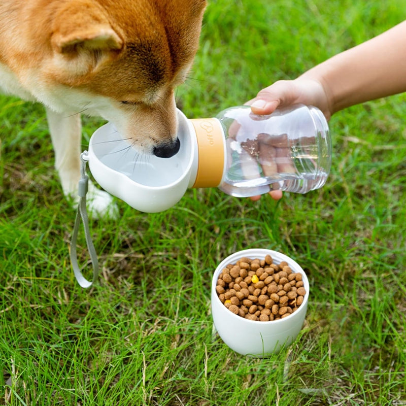 Bouteille d'eau pour chien pour l'extérieur Portable Companion Cup en plastique Bouteille d'eau Marche pour chien W
