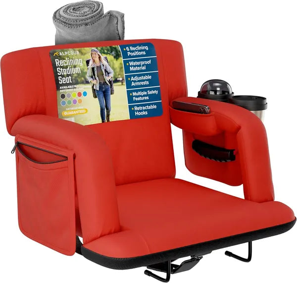 Alpcour Premium Siège de stade inclinable pour les bleachers avec support arrière