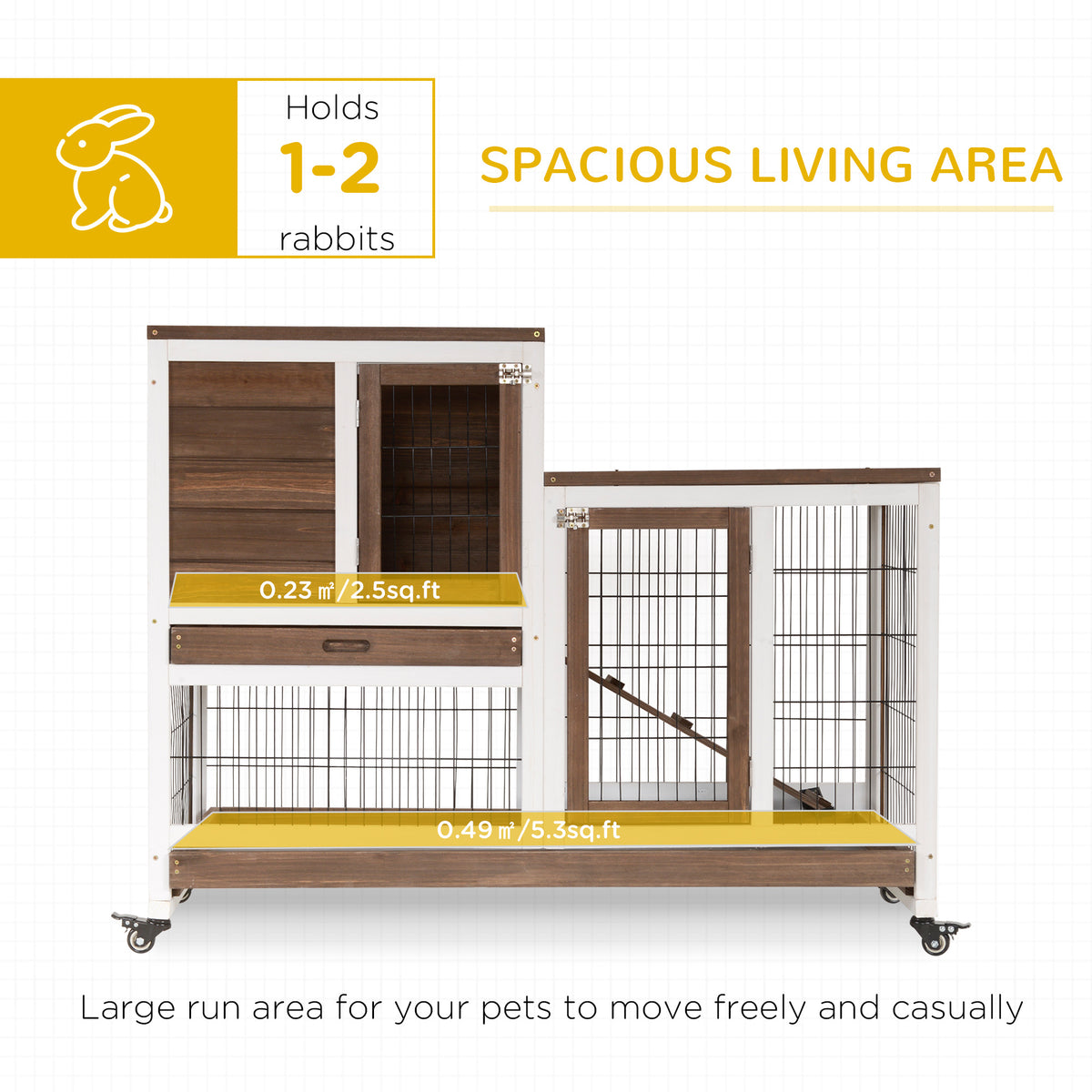 Lapin en bois Hutch Élevé Bunny Cage