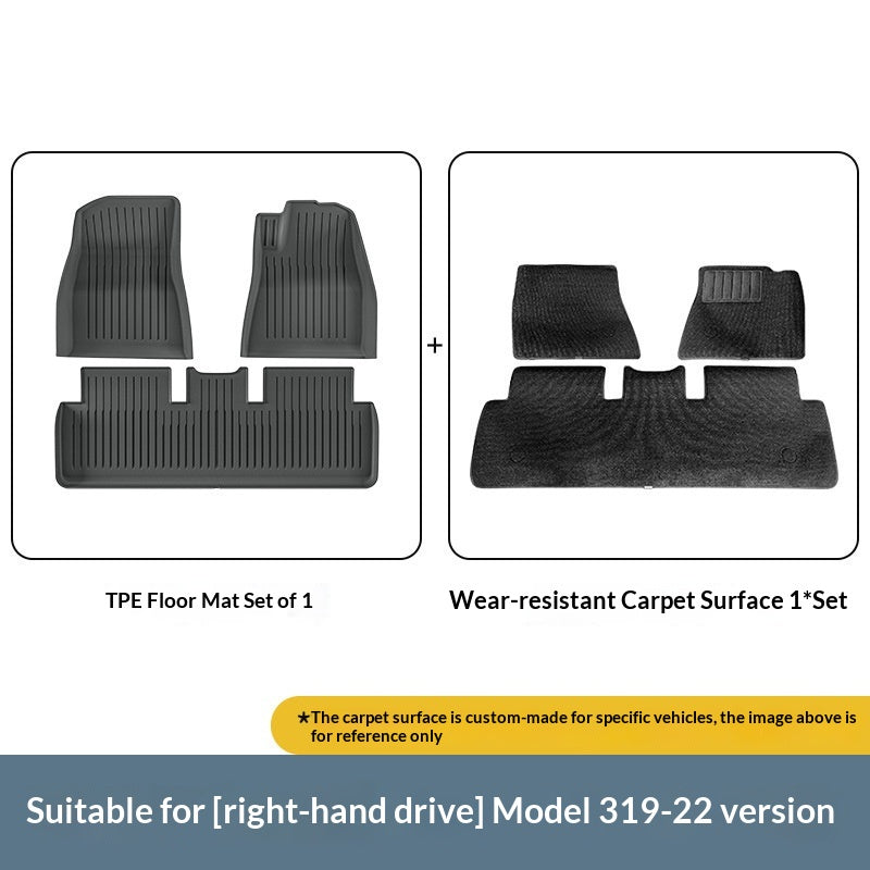 Tapis de plancher de voiture TPE pressés en plastique