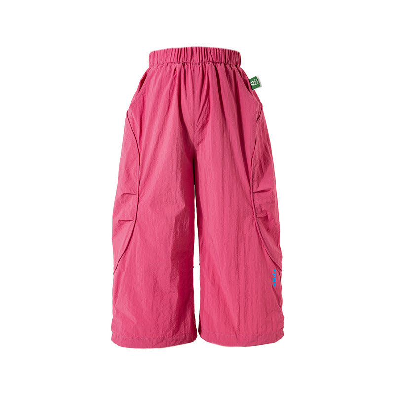 Pantalons à crampons de couleur solide pour enfants