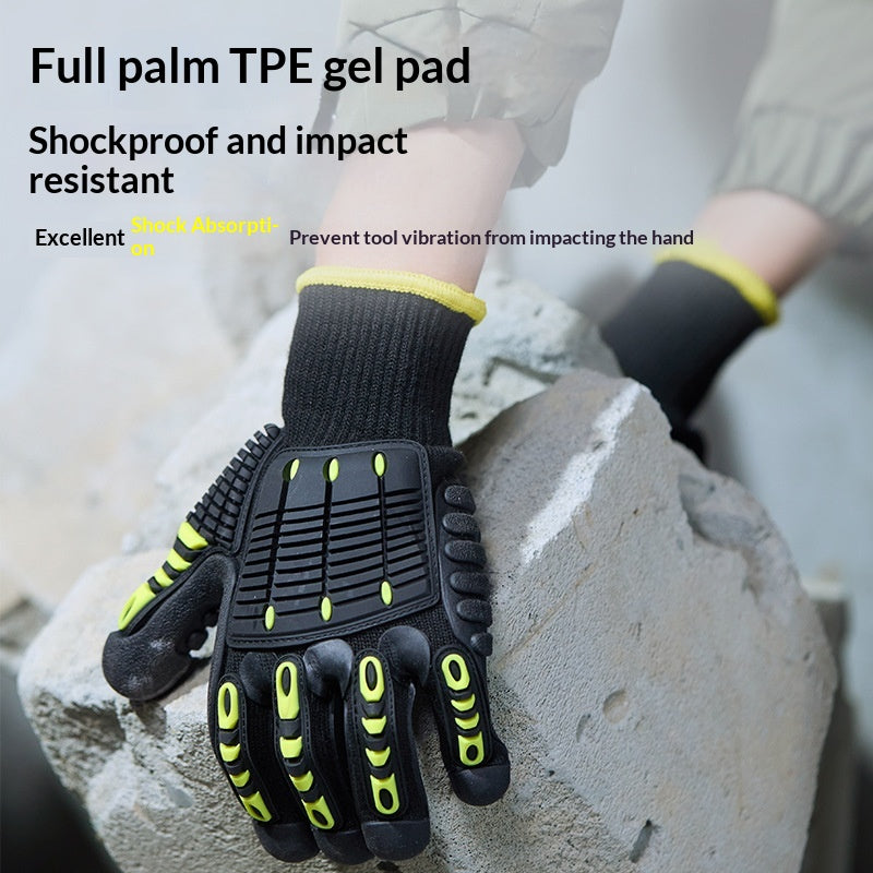 TPR Industrie de la construction mécanique Gants anti-vibrations Palm