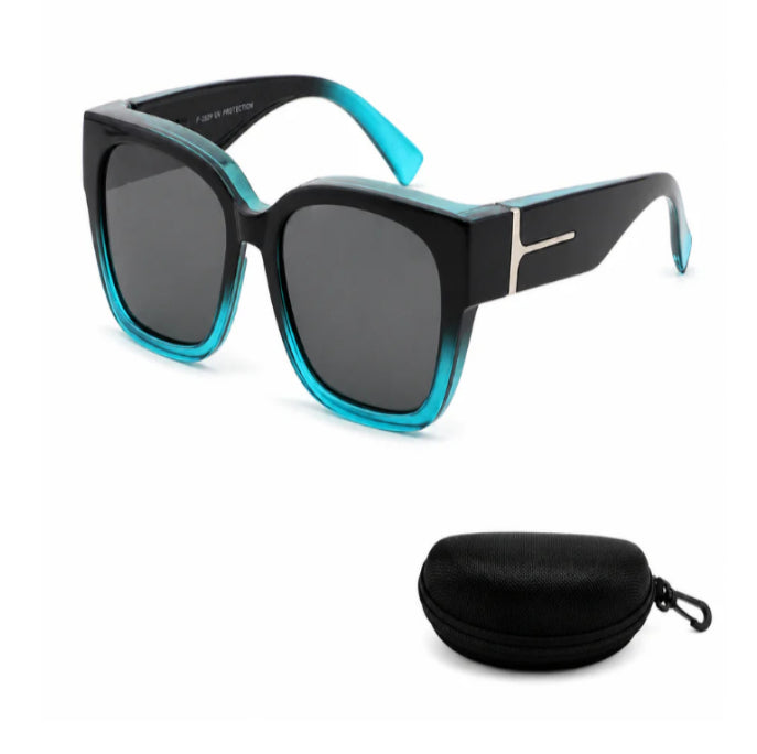 Lunettes Myopia surdimensionnées de style coréen avec une impression léopard pour un look premium