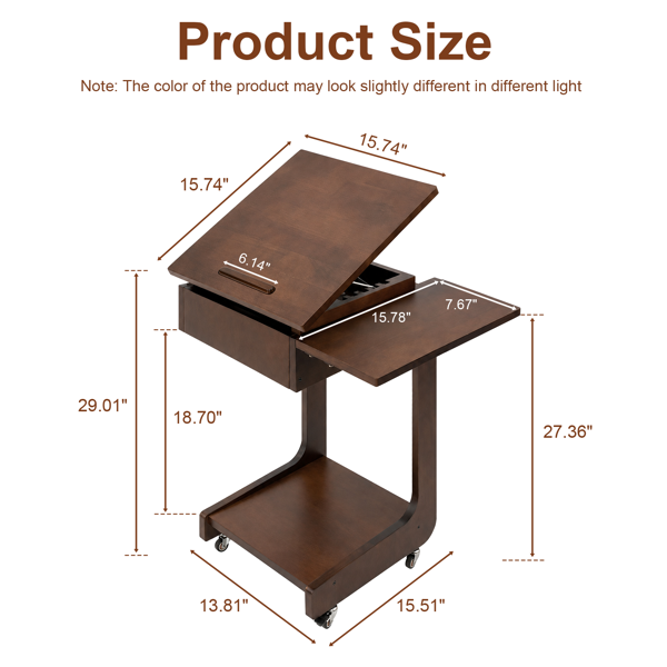 Table d'extrémité en bois massif C