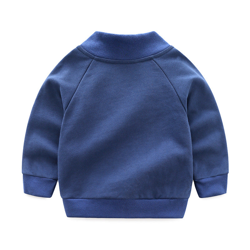 Vêtements pour enfants Pure coton Sports Loisirs Zipper Shirt Baby Top