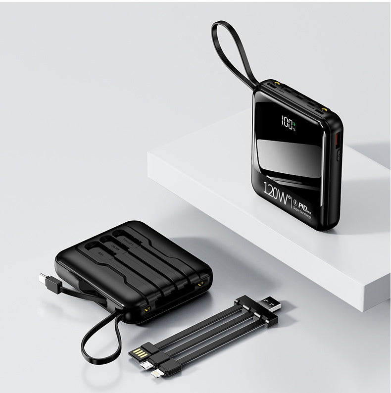 Power Bank Mini Compact Portable Mirror Chargement rapide Alimentation mobile de grande capacité