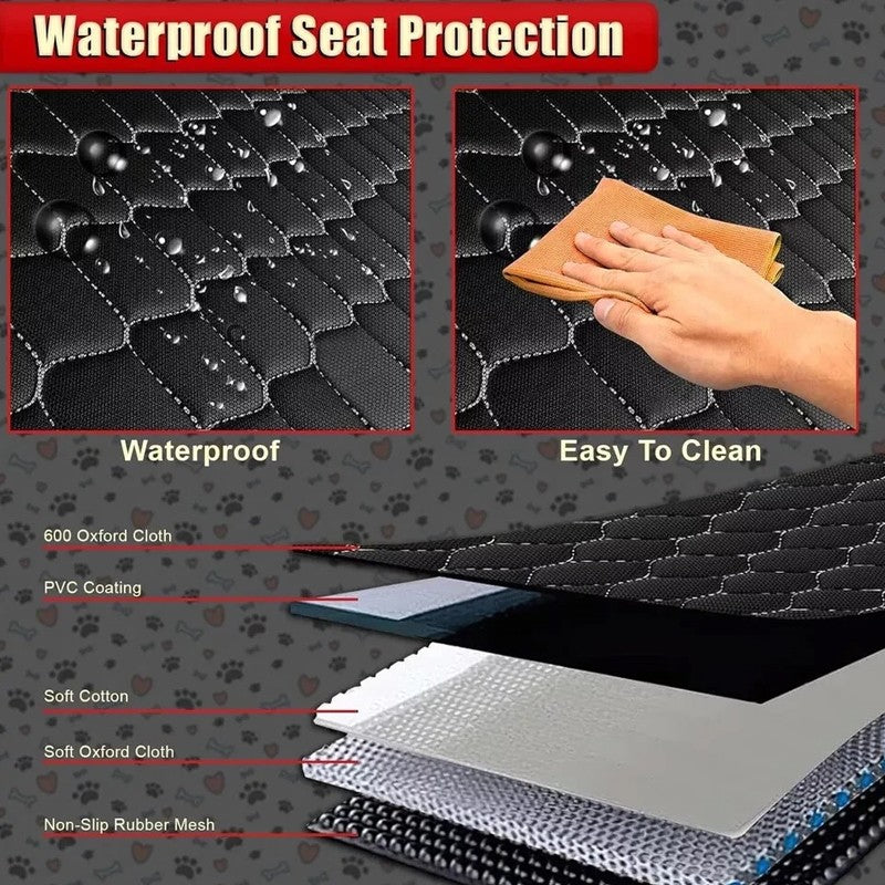 Pet Car Boot Liner Protecteur pour chiens-Universal Boot Cover Waterproof-Noir