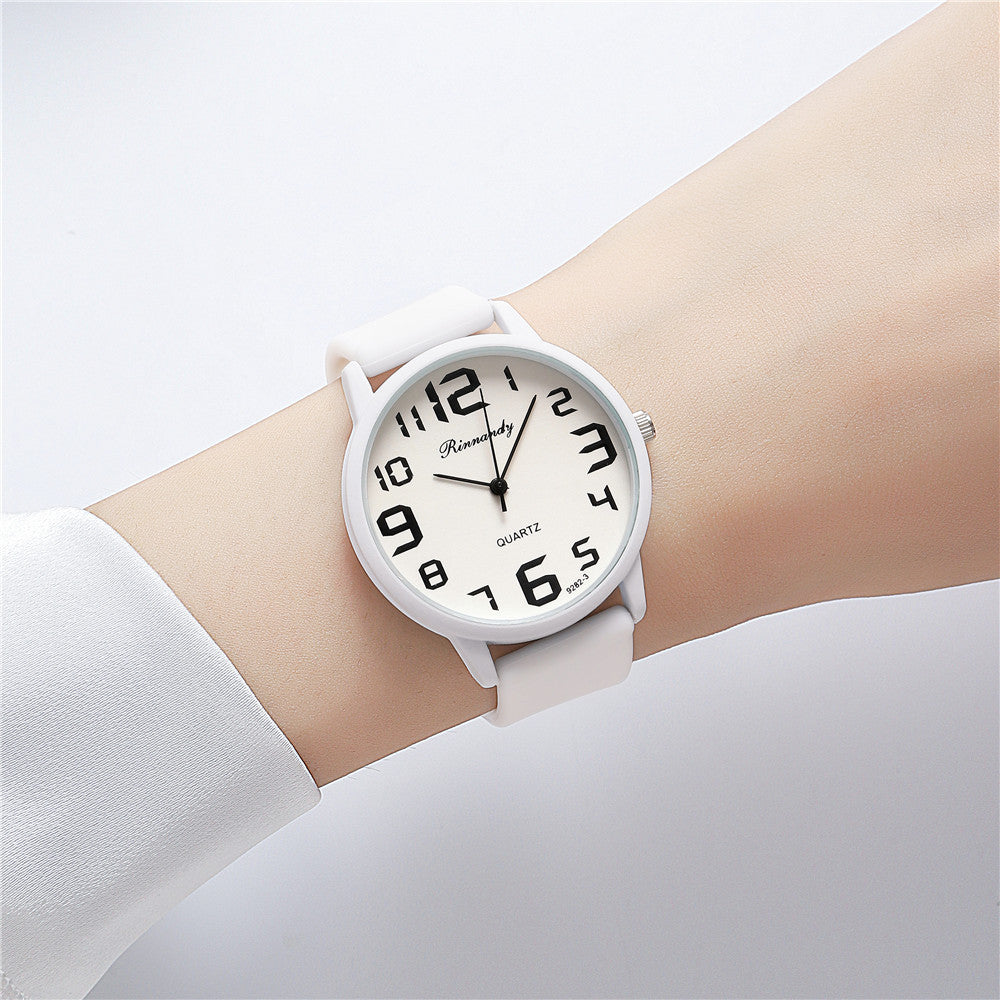 Mode Jelly Color Sports Montre en silicone
