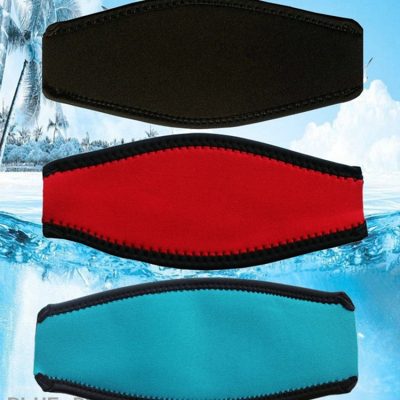 Strap de plongée avec masque de plongée et protection des cheveux bande de tête double couche