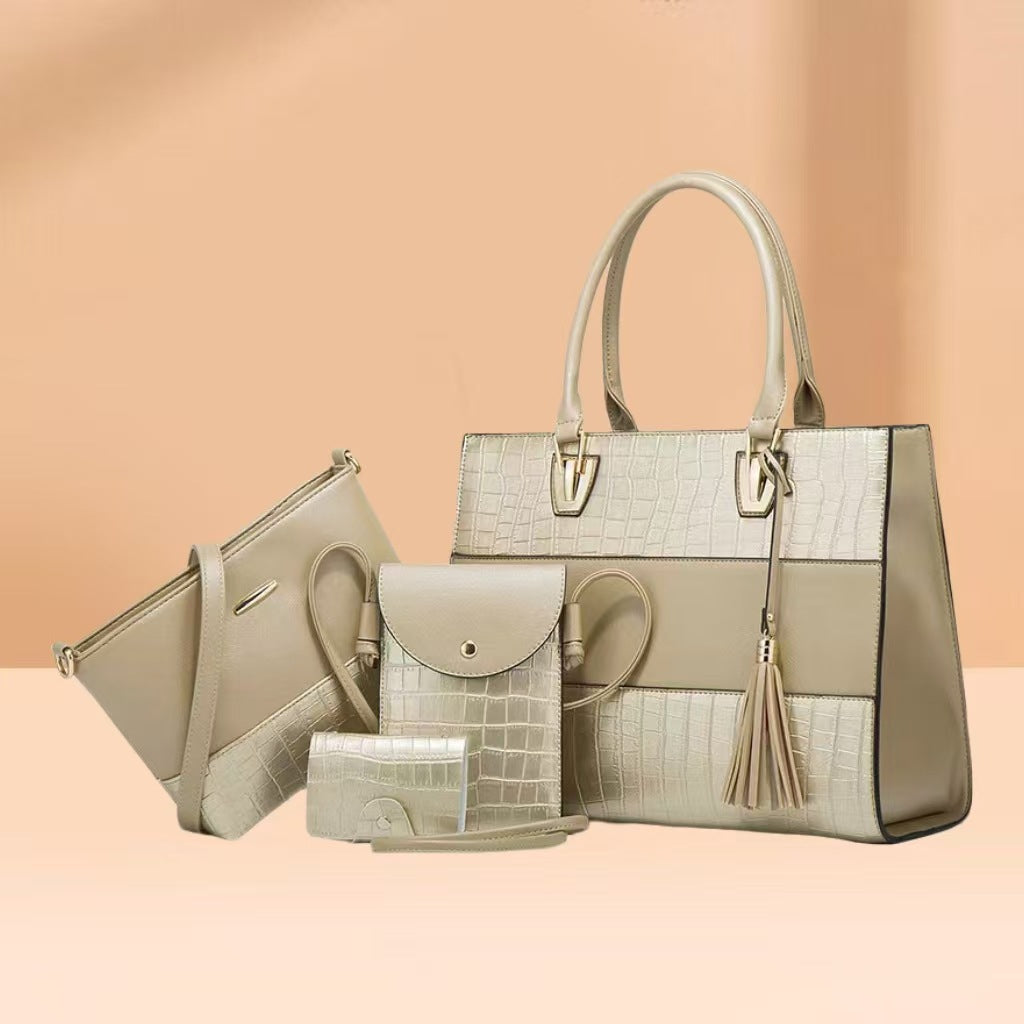 Sac à main et sac à croix à grande capacité en crocodile