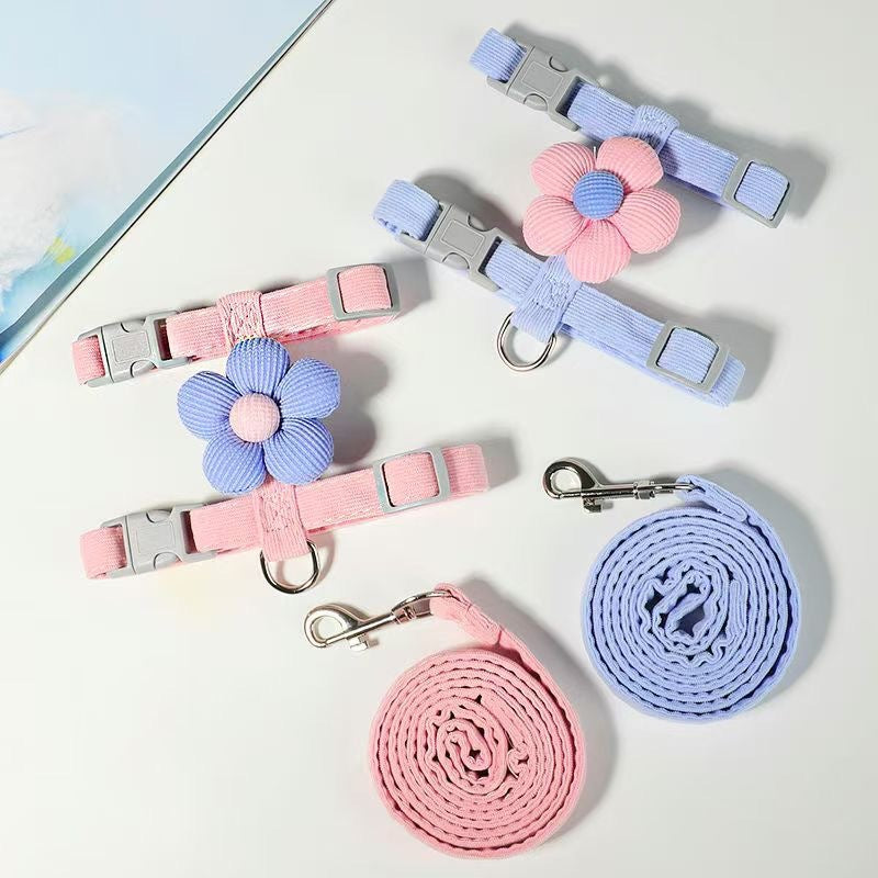 Cat Cartoon Leash Pour l'extérieur avec Ajusteur en forme de I pour prévenir l'évasion