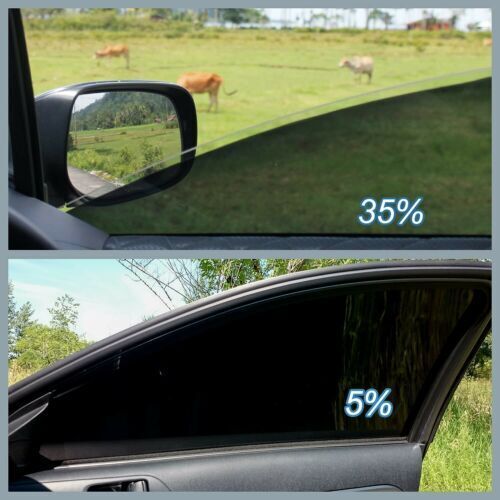 CAR WINDOW TINT FILM KIT TINTING SUPER DARK BLACK LIMO 75CM X 6M UK