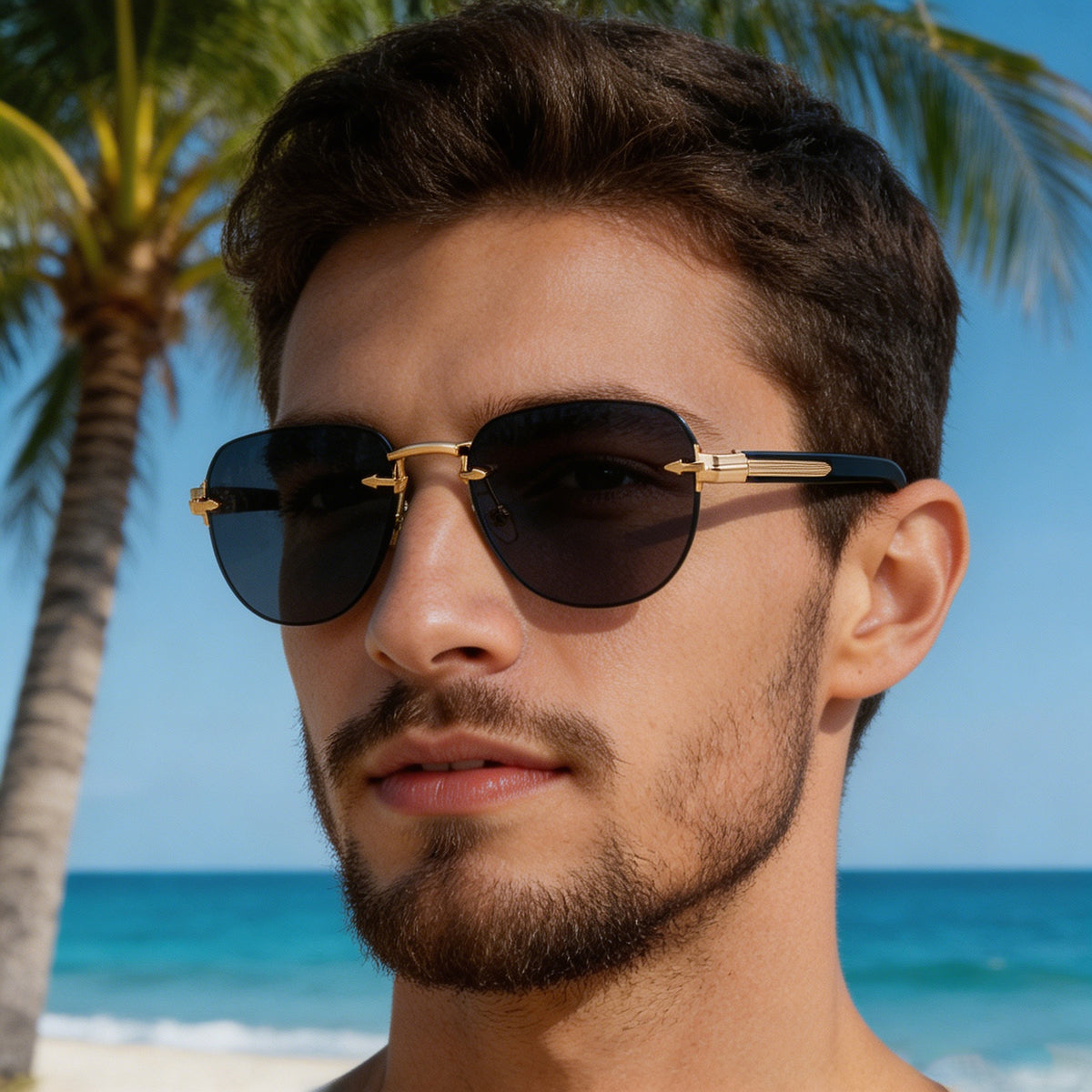Style Lunettes de soleil ovales européennes et américaines