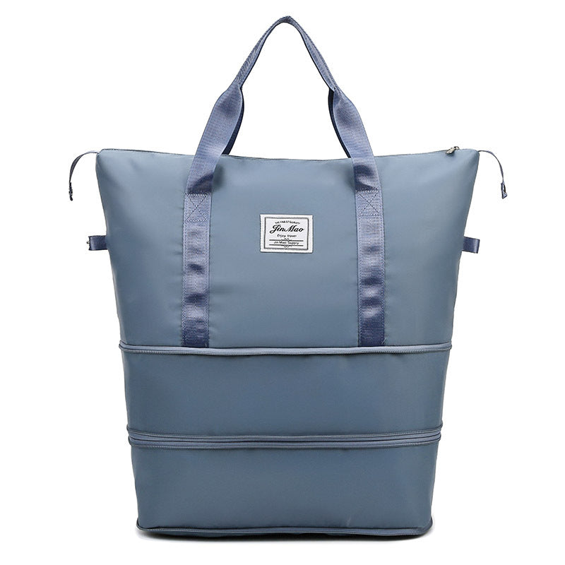 Sac de voyage Grande capacité Double expansion Portable Gym Sac à bagages étudiant Sto