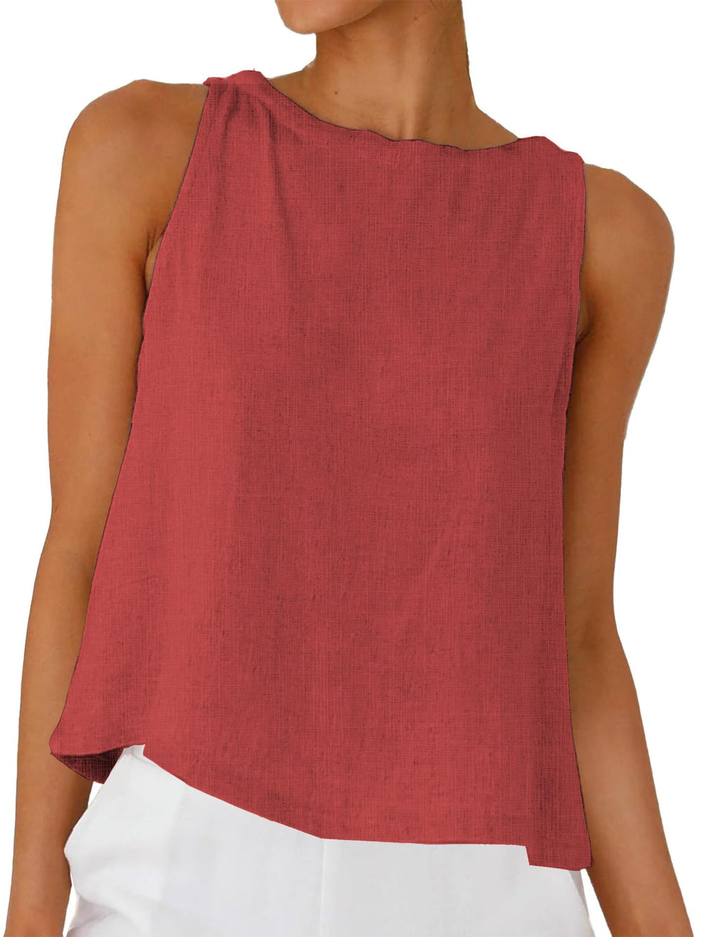Femmes Col rond Blouse à coupe molle