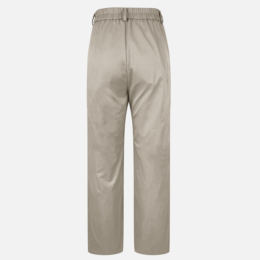 Pantalons à fermeture éclair de couleur solide avec poches