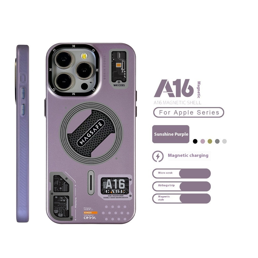 Technologie Style Aspiration magnétique Tendance Étui de téléphone résistant à la chute