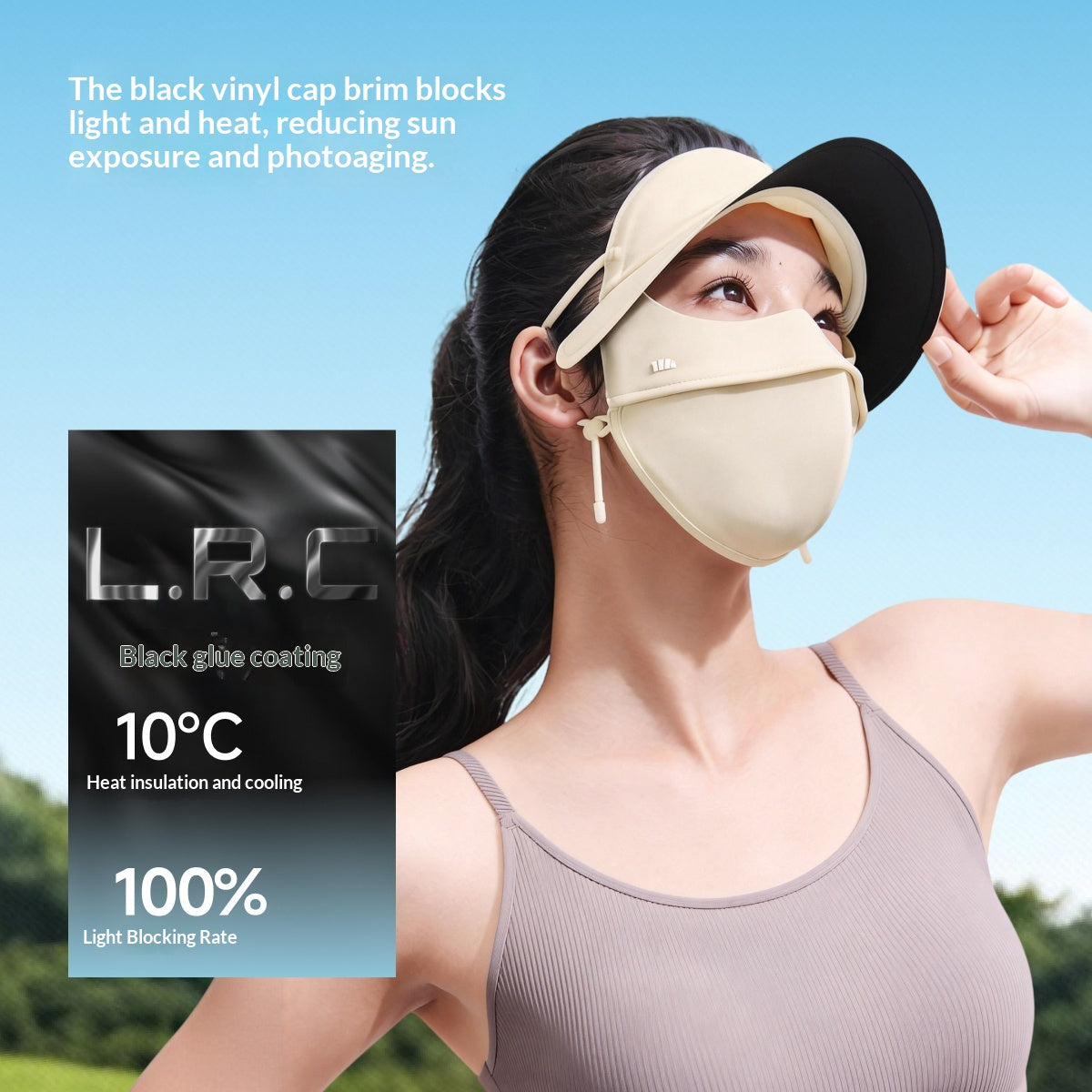 Masque visage écran solaire Protection UV