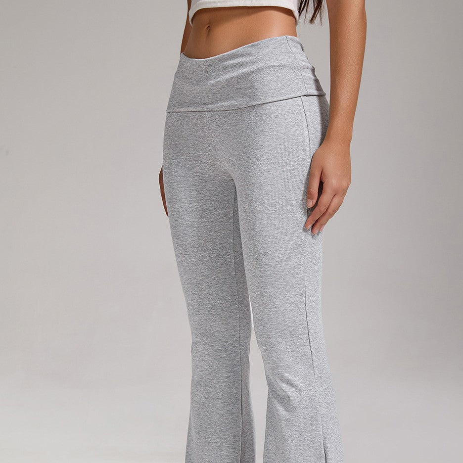 Pantalons occasionnels à taille réduite pour femmes