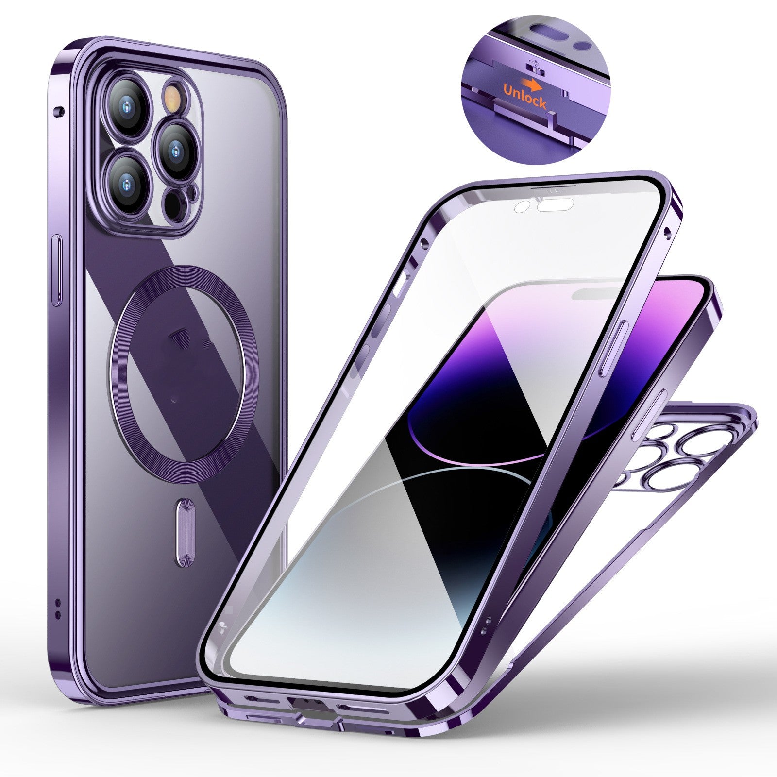 Clapet de téléphone magnétique à ressort HD