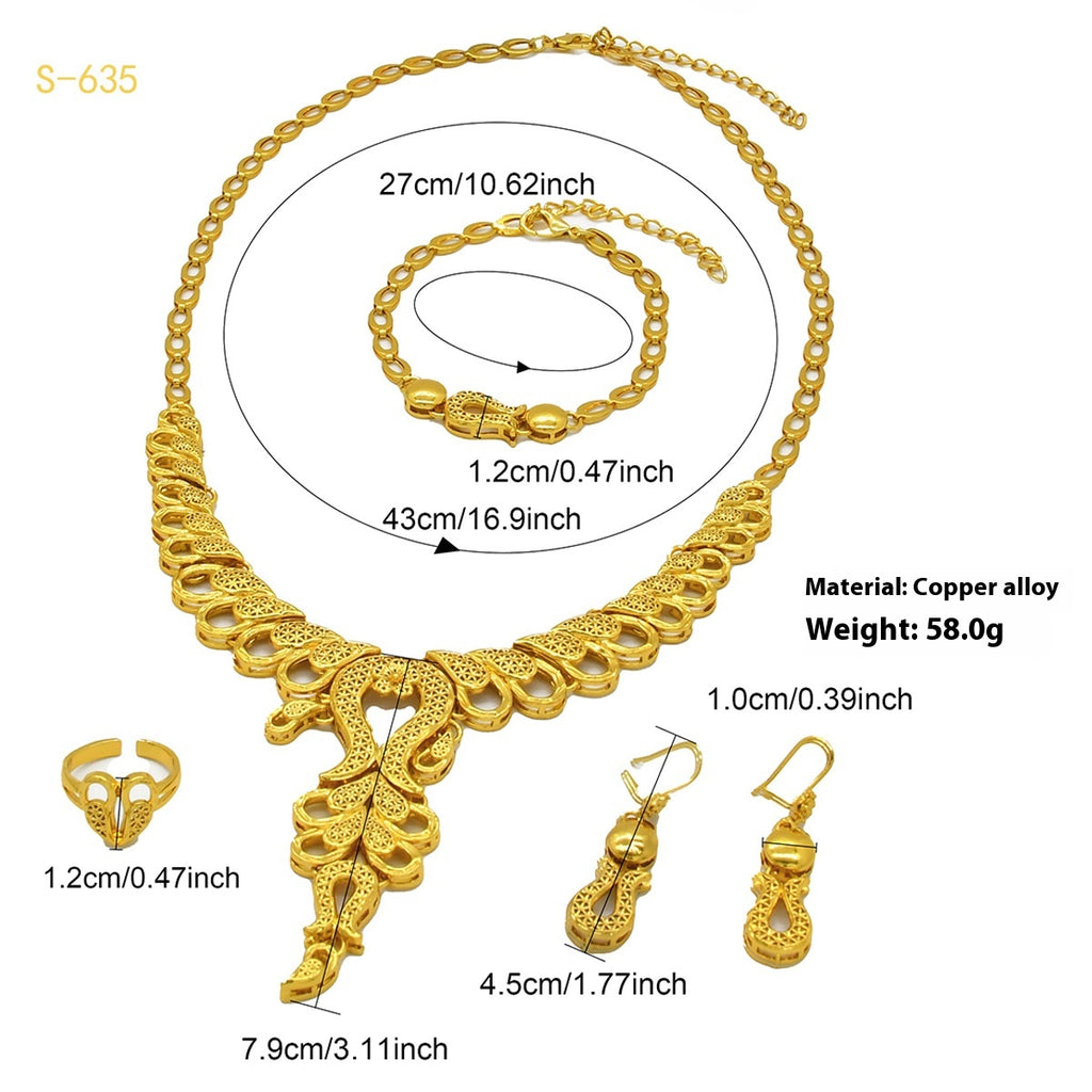 Bijoux pour femmes 24K plaqué or arabe