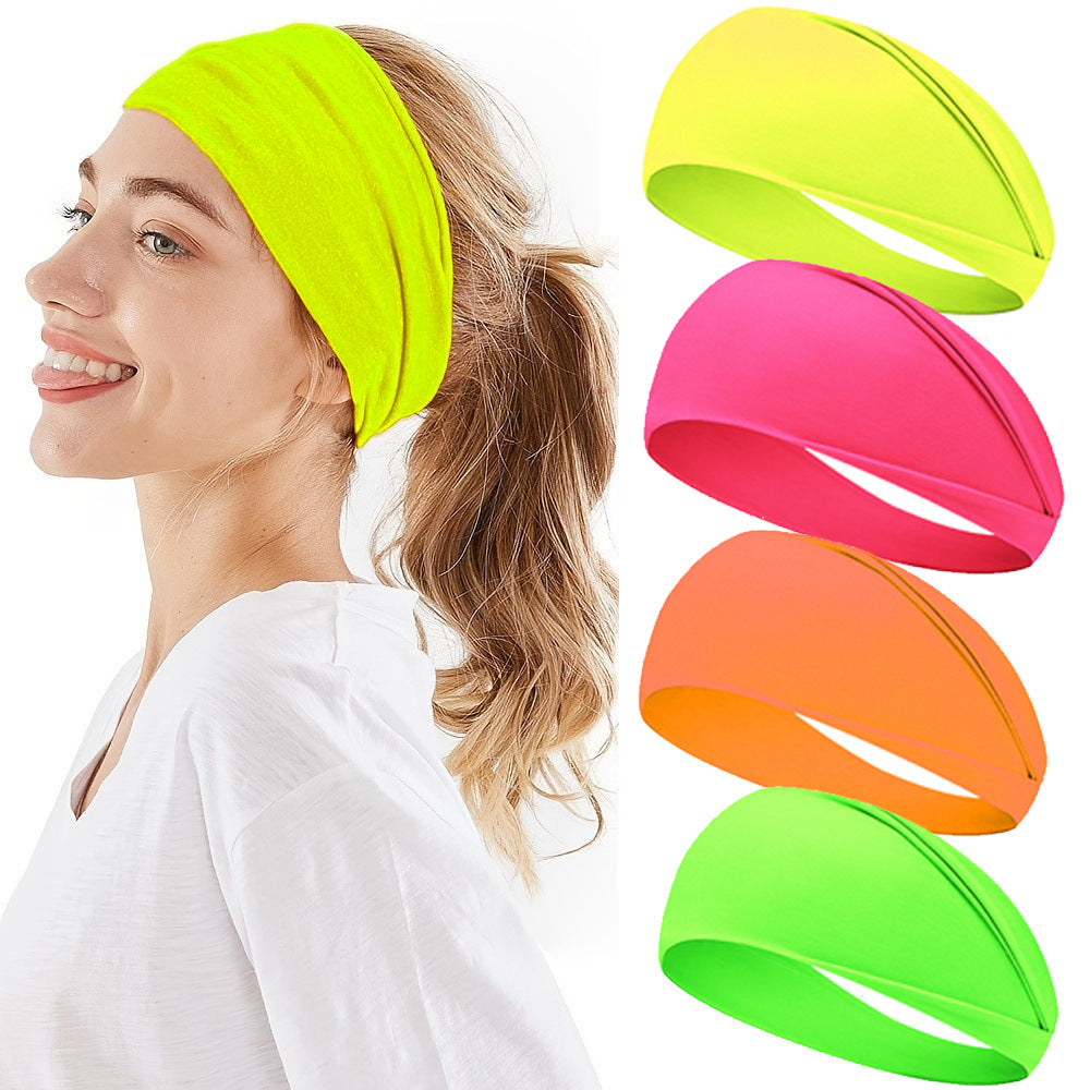 Bandeau de yoga de sport polyvalent couleur solide stretchy