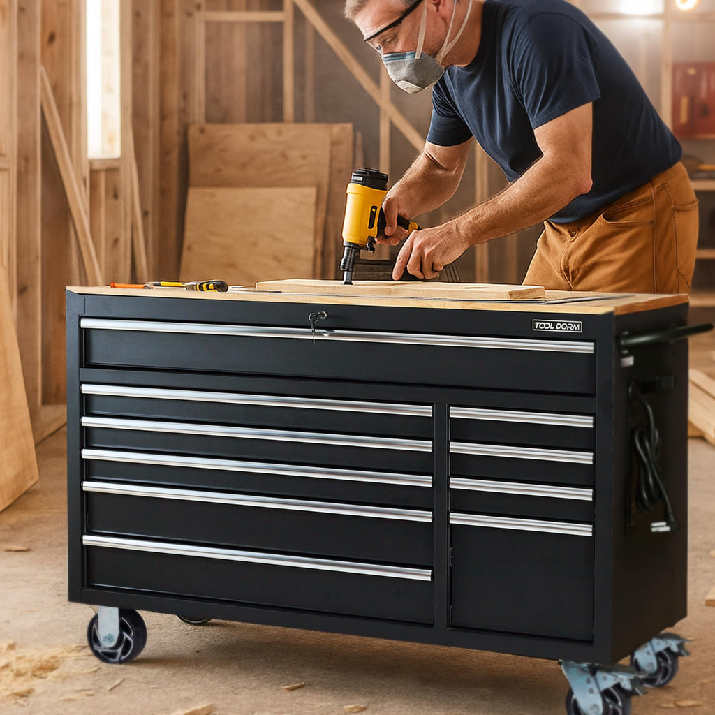 Uniquement pour l'expédition sur Waybill 56-inch 10-drawer Tool Cabinet TT5610