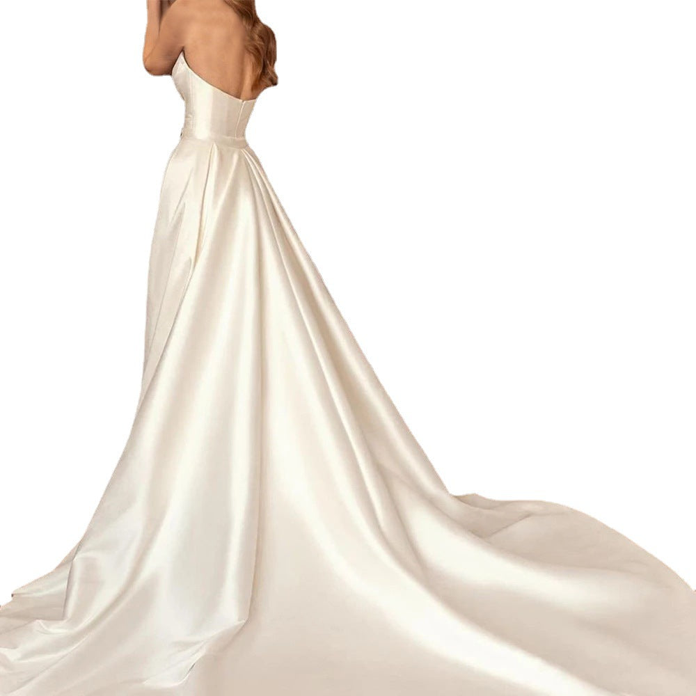 Satin gaine Sexy Backless High Waist Slimming Trailing Détachement bidirectionnel