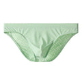 Hommes Silk glacé Transparent slips mince taille basse Sexy