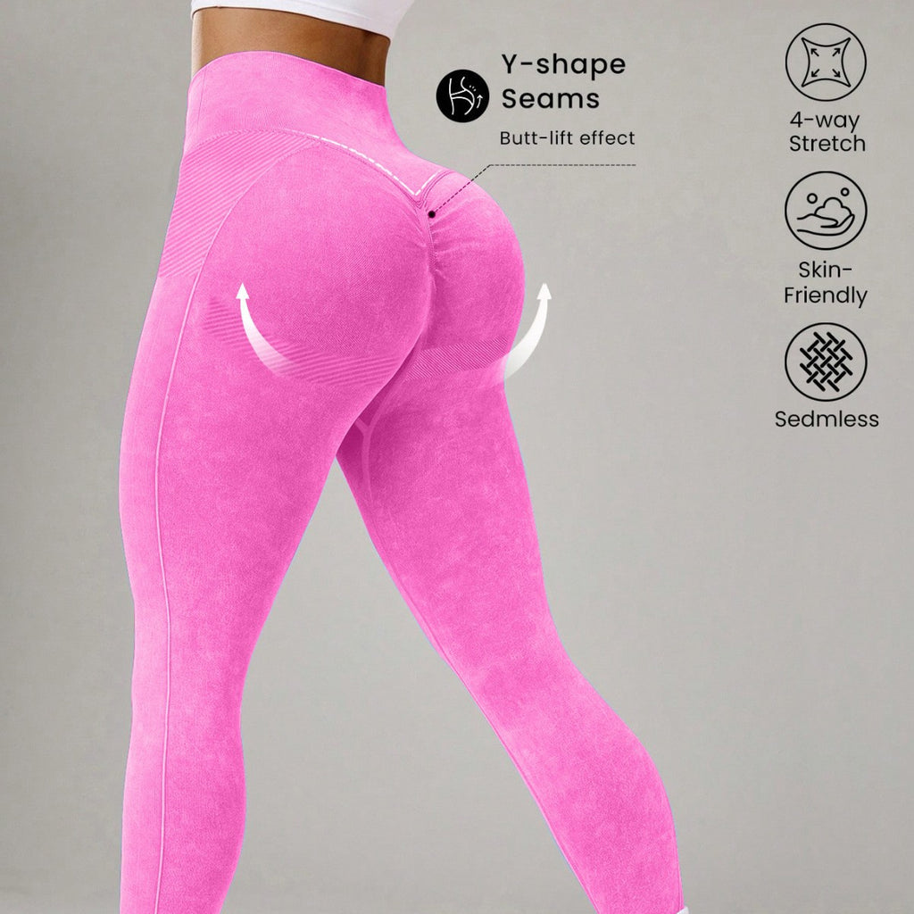 Pantalons de yoga serrés sans couture à lame de sable