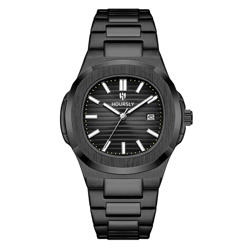 Fashion Premium Business Simplicité Ceinture en acier Quartz Montre homme