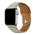 Bracelet de montre en cuir de vache de couleur pure