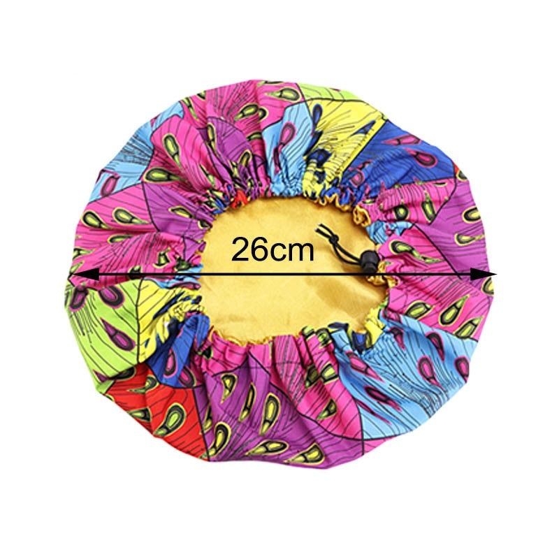 Chapeau rond double couche imprimé