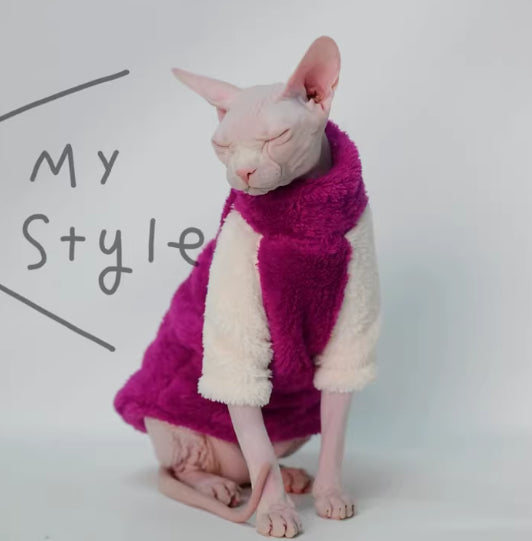 Cat Vêtements Automnehiver peluche chaud