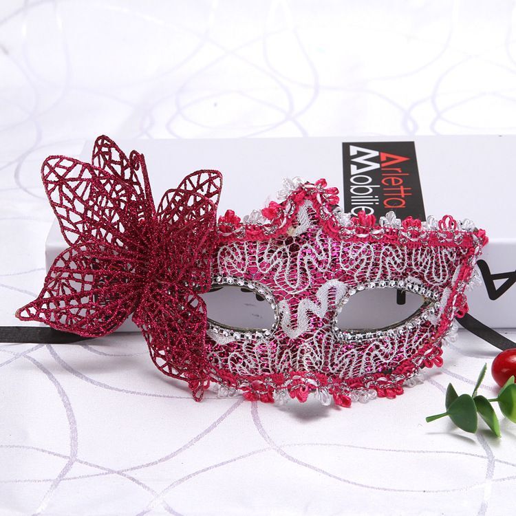 Motif Dragon en cuir gribouillis bordure environ plus papillon Princesse Masque Makeu