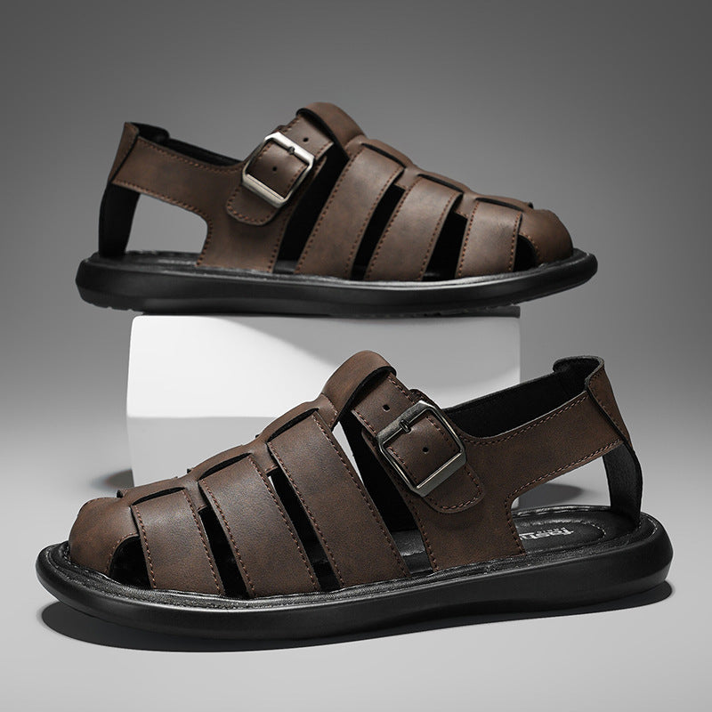 Sandales à la mode tissées à la main pour hommes