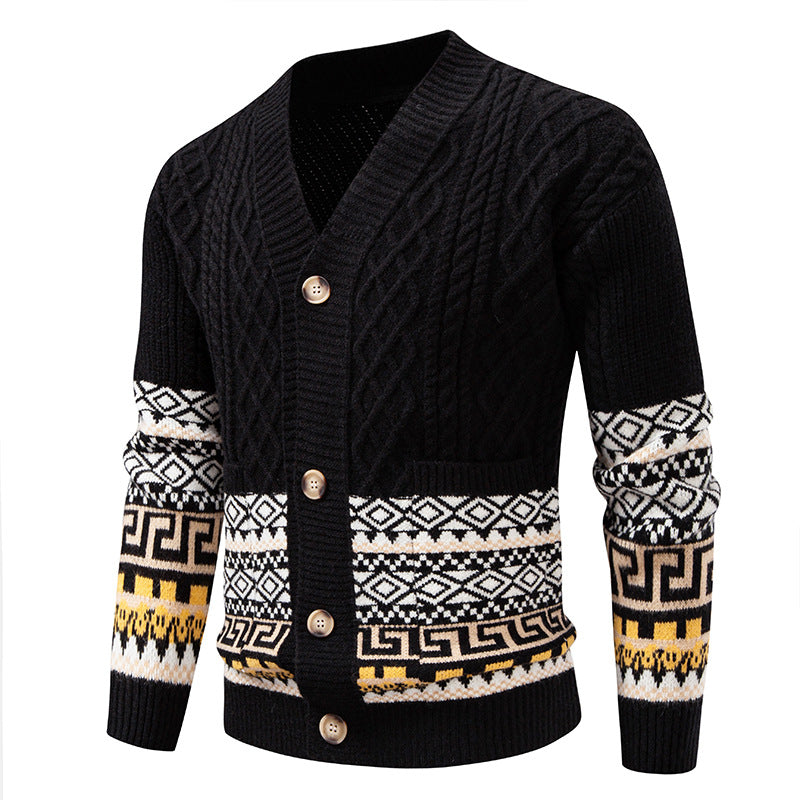 Veste casual pour hommes en tricot