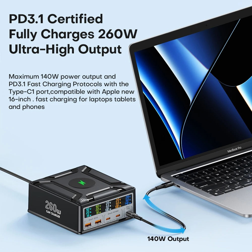Chargeur Nitride Gallium PD Chargeur de téléphone portable multiports USB30