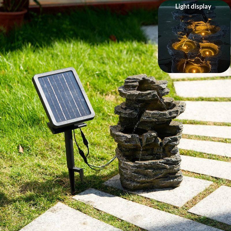 Réservoir de poisson solaire écologique Rockery
