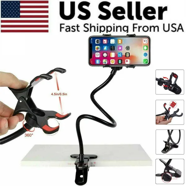 Clip de table de bureau flexible pour téléphone portable lazy